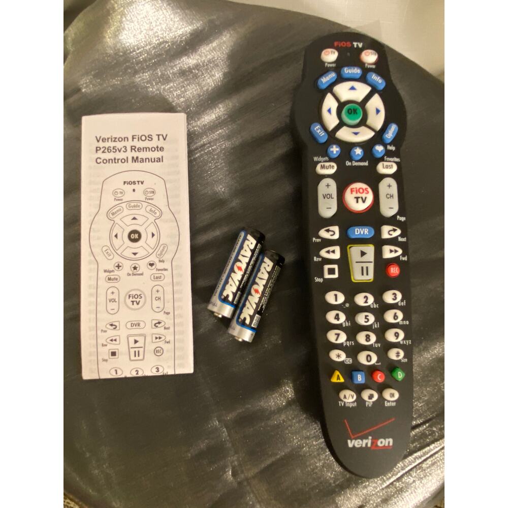 Verizon Fios TV P265v3 Remote Control New no bag, with instructions and batterie